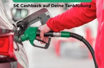 Person tankt und sichert sich 5 € Cashback