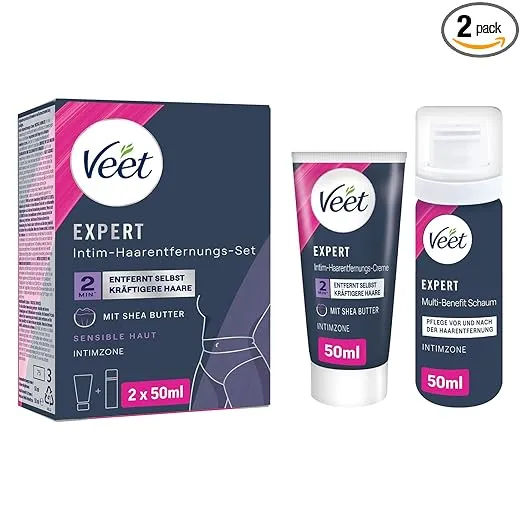 Veet Expert Intim-Haarentfernungs-Set (2x50ml)