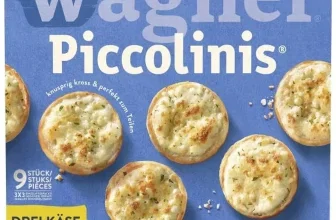3x WAGNER Piccolin drei Käse (270g) - Leckere Mini-Pizzen mit dreifachem Käsegenuss