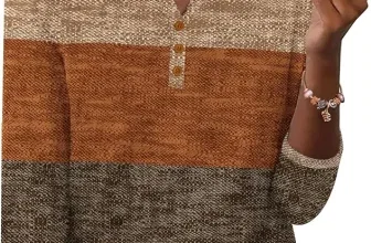 Zeagoo Damen 3/4 T-Shirt mit V-Ausschnitt (11 Farben, Gr. S bis XXL)