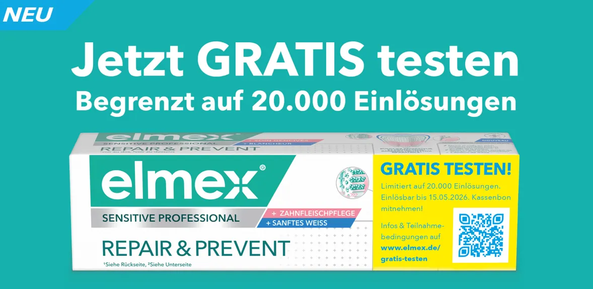 elmex Sensitive Professional Repair & Prevent gratis testen – Cashback-Aktion 2026