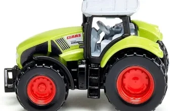 Schnäppchen, Deals und Rabattcodes des Tages - Siku Claas Axion 950 Traktor in Grün mit Anhängerkupplung und gummierten Reifen