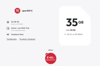 sparSIM S Angebot
