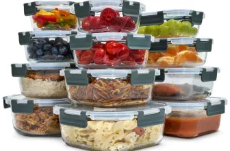 uandu Glasbehälter mit Deckel 12-teilig