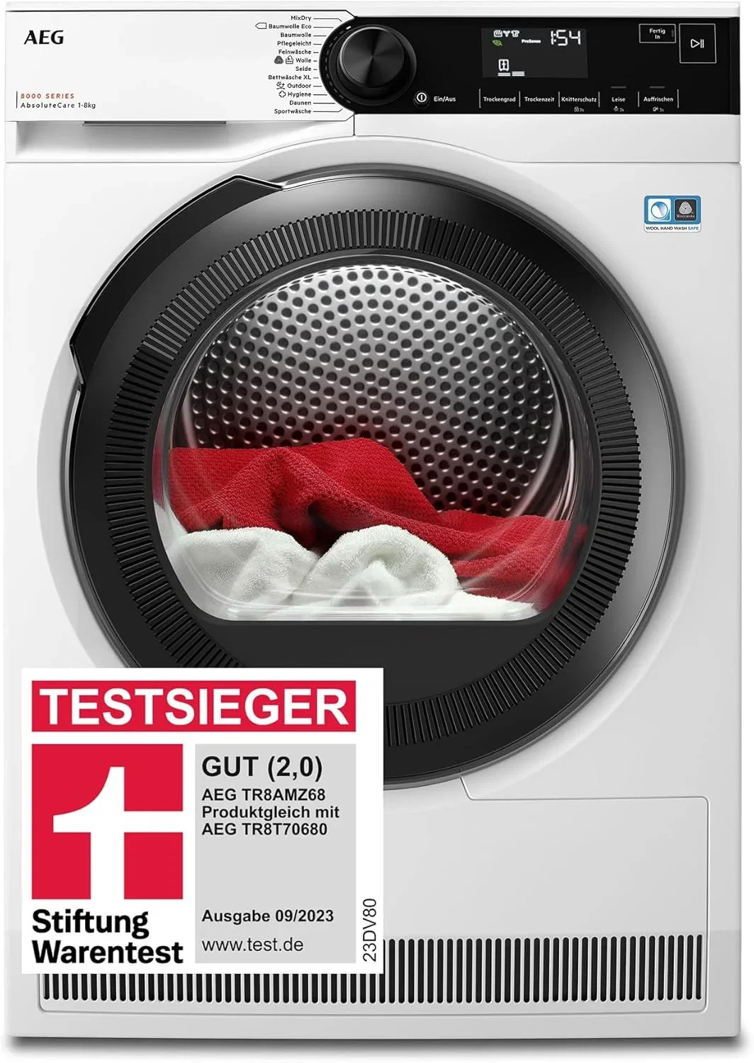 AEG Wärmepumpentrockner TR8AMZ68 (8kg, EEK C)