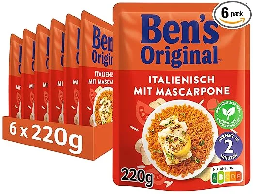 BEN’S ORIGINAL Express Reis Italienisch Tomate & Mascarpone 6er Pack (6x220g)