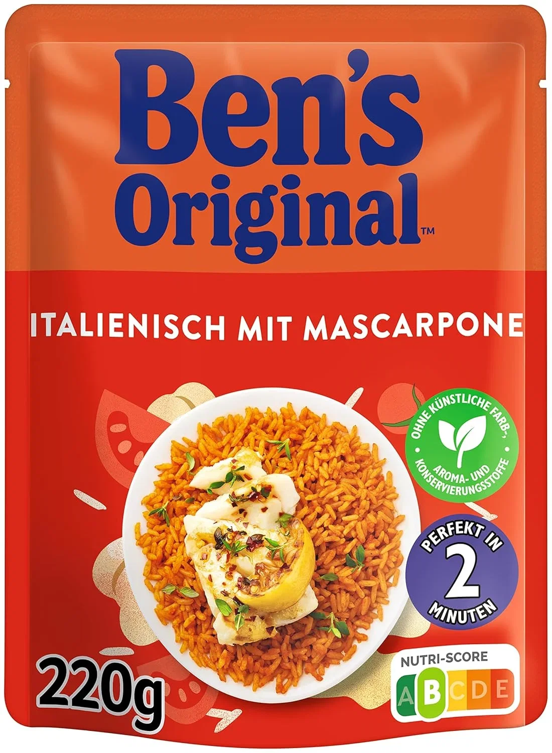 BENS ORIGINAL™ Express Reis Italienisch Tomate Mascarpone 6 x 220g B0BSTZXZYZ 2