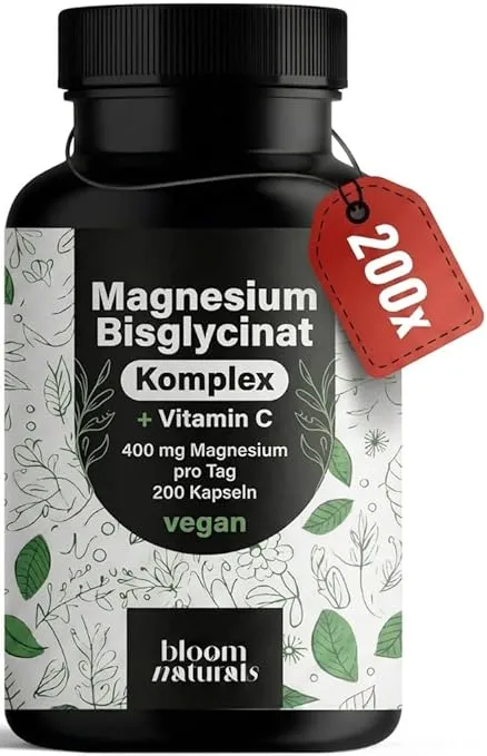 Bloom NaturalsMagnesium Komplex hochdosier 200 Kapseln Bloom NaturalsMagnesium Komplex hochdosier 200 Kapseln
