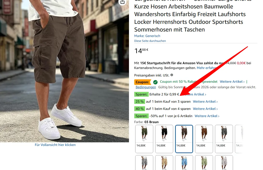 Fehler? 2 Cargoshorts