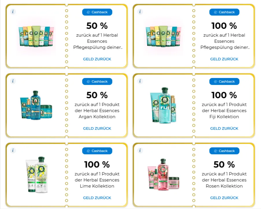 Herbal Essences kostenlos testen – Neue 100-%-Cashback-Aktionen bei for me gestartet