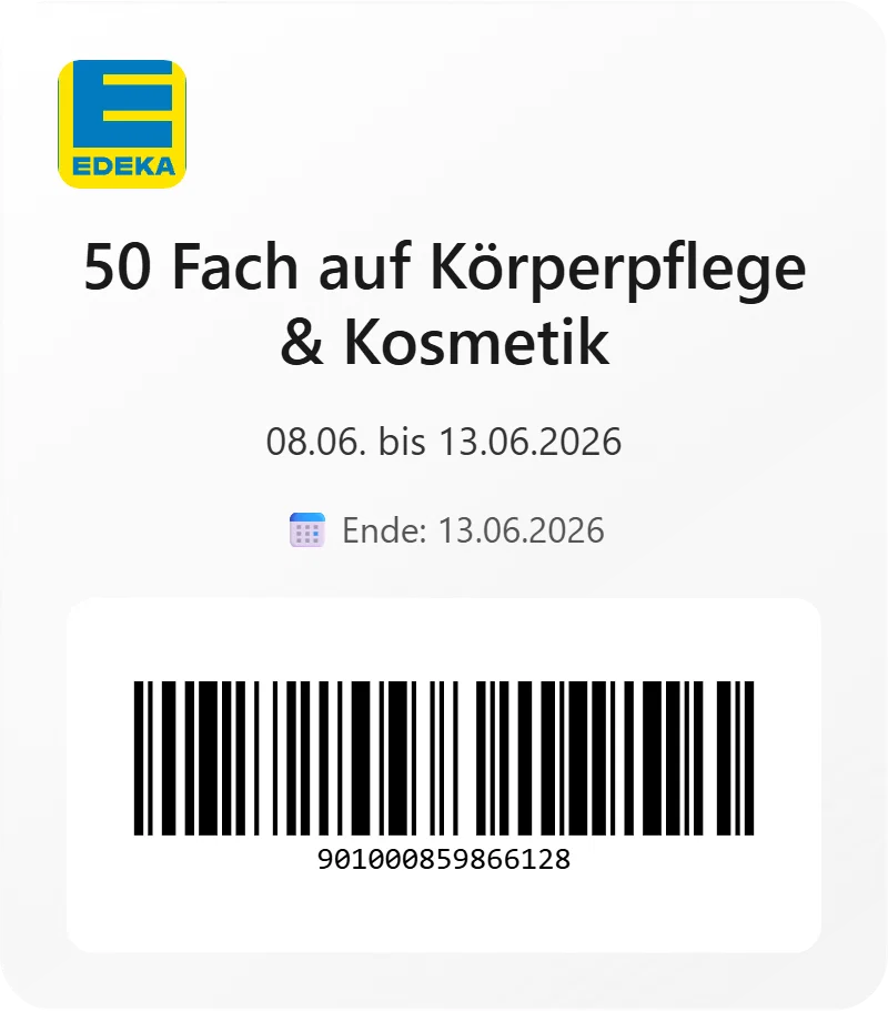 Edeka 50 Fach auf Koerperpflege Kosmetik Barcode 901000859866128 Edeka 50 Fach auf Koerperpflege Kosmetik Barcode 901000859866128