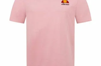 Ellesse 3D Silicone Logo Herren T-Shirt in Rosa