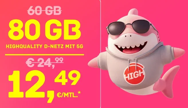 Telekom Allnet-Flat mit 80GB 5G für 12,49 € mtl. + 0€ AG