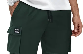 HMIYA Chino Baumwolle Shorts für Herren