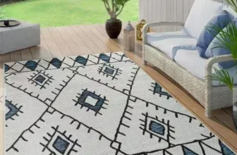 In- & Outdoor-Teppich Ruby in Blau, Gr. 80x150cm