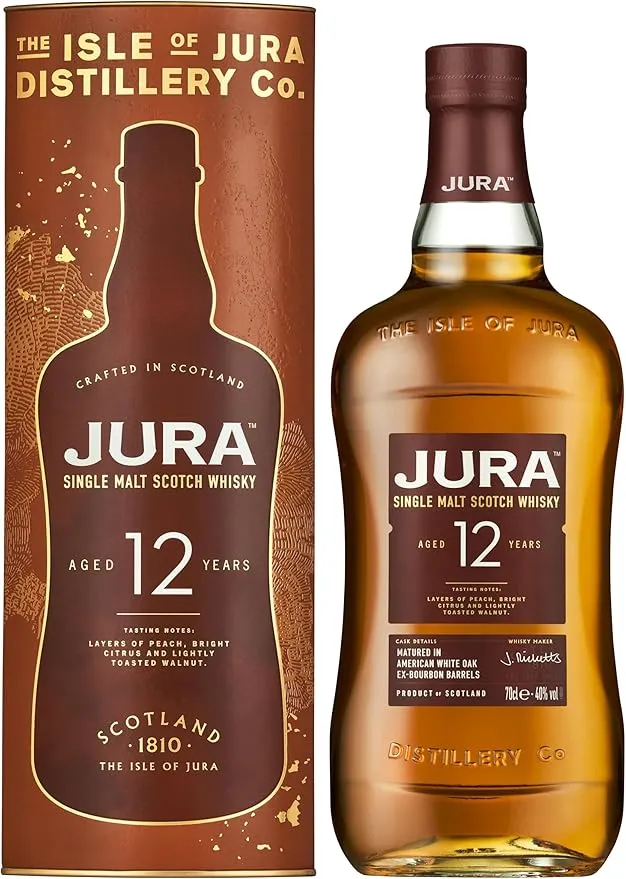 Jura 12 Jahre Single Malt Scotch Whisky (40 % Vol., 700ml)