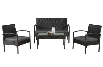 Juskys Polyrattan Sitzgruppe Trinidad