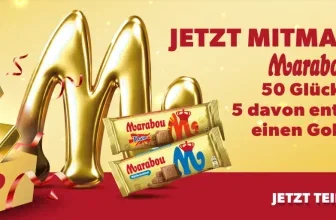 Marabou Gewinnspiel: Goldene Tafeln für den Lostopf