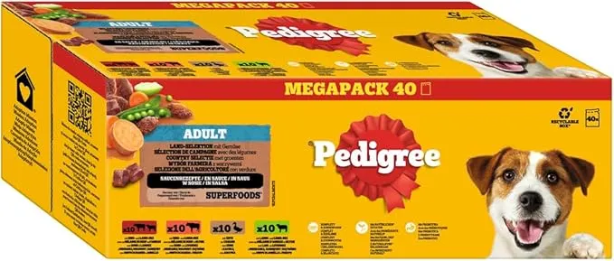 PEDIGREE DOGCARE Hundefutter Portionsbeutel Chunks in Soße Adult (40x100g)
