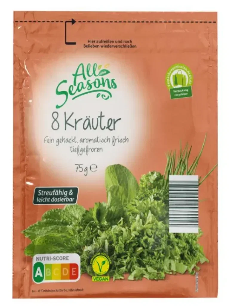 Rückruf:  ALDI SÜD ruft „All Seasons 8 Kräuter“ wegen möglicher STEC-Bakterien zurück