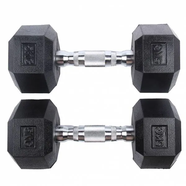 SPORTINATOR 5 kg Hexagon Hantel 2er Set SPORTINATOR 5 kg Hexagon Hantel 2er-Set