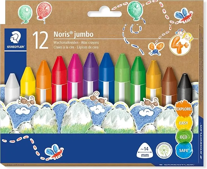 STAEDTLER Wachsmalkreide Noris junior 12 Stueck STAEDTLER Wachsmalkreide Noris junior 12 Stück