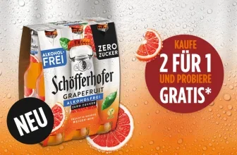 Schöfferhofer Cashback Aktion für Grapefruit Alkoholfrei Zero Zucker
