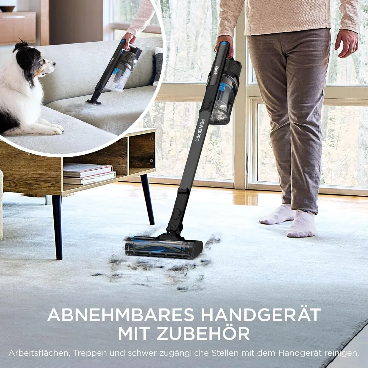 Shark PowerPro Akku-Staubsauger IZ370EU