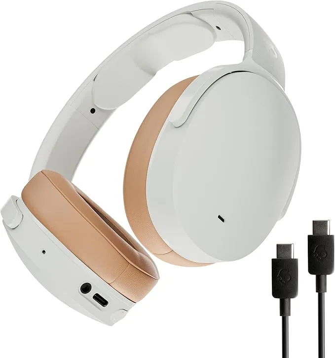 Skullcandy Hesh ANC Over Ear Wireless Kopfhoerer mit Noise Cancelling 22 Std. Akkulaufzeit Mikro kompatibel mit iPhone Android und Bluetooth Geraeten Weiss Skullcandy Hesh ANC Over Ear Wireless Kopfhoerer mit Noise Cancelling 22 Std. Akkulaufzeit Mikro kompatibel mit iPhone Android und Bluetooth Geraeten Weiss