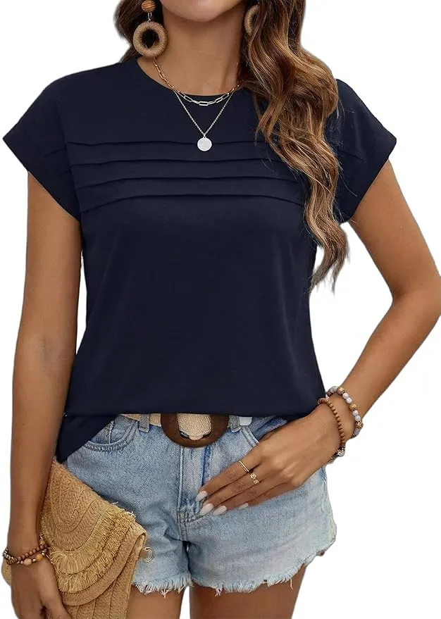 Zeagoo Damen Kurzarm Rundhals T Shirt Casual Zeagoo Damen Kurzarm Rundhals T-Shirt Casual