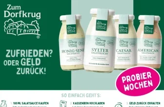 Zum Dorfkrug Salatsaucen Probierwochen