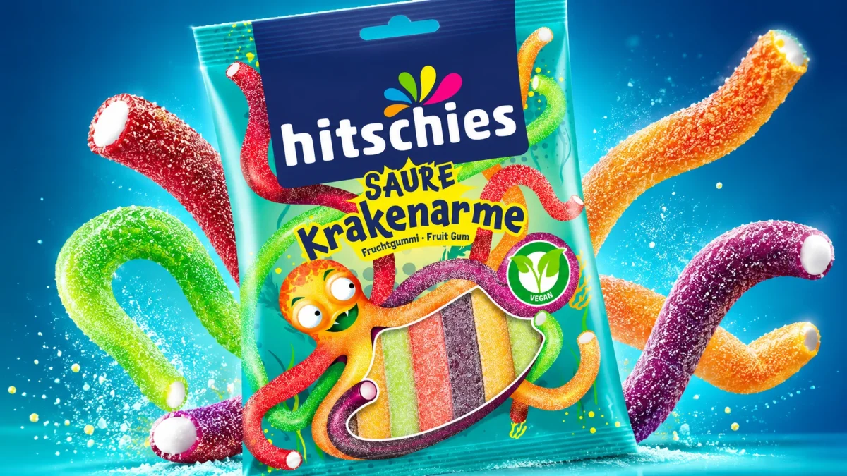 Hitschies Saure Krakenarme Fruchgummi (125g)