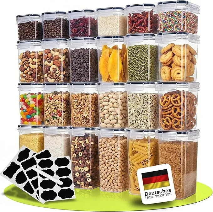 uandu Vorratsdosen mit Deckel luftdicht 24er Set