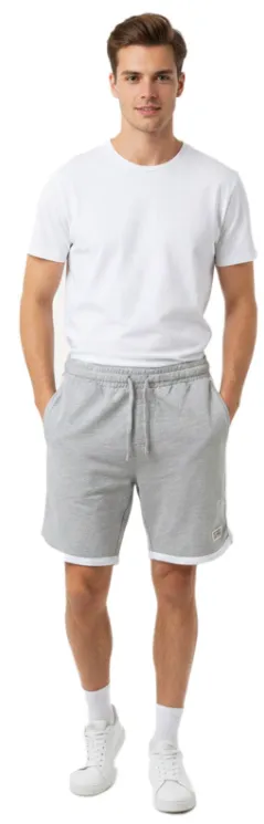 weiche SCOTCH SODA Herren Sport Short Baumwoll Shorts kurze Fitness Hose Freizeit Shorts fuer Casual Wear Beach Shorts SSSP25M269727 in Petrol Blau oder Hell Grau 05 02 2026 04 32 PM 2