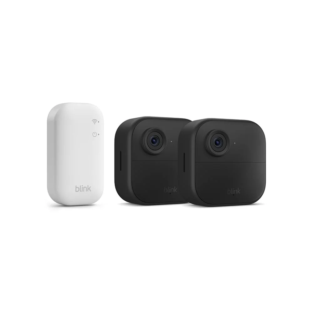 Blink Outdoor 4 Set (2 kabellose intelligente HD-Sicherheitskamera  + Sync Module Core)