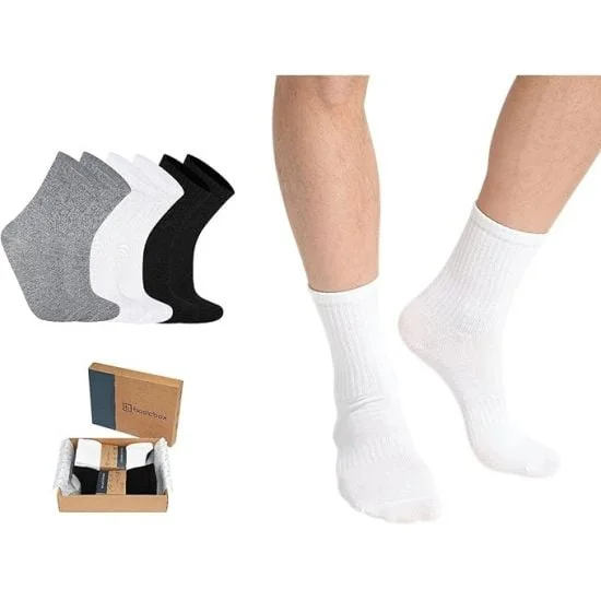 6ER Pack Basicbox Premium Cushion Tennissocken