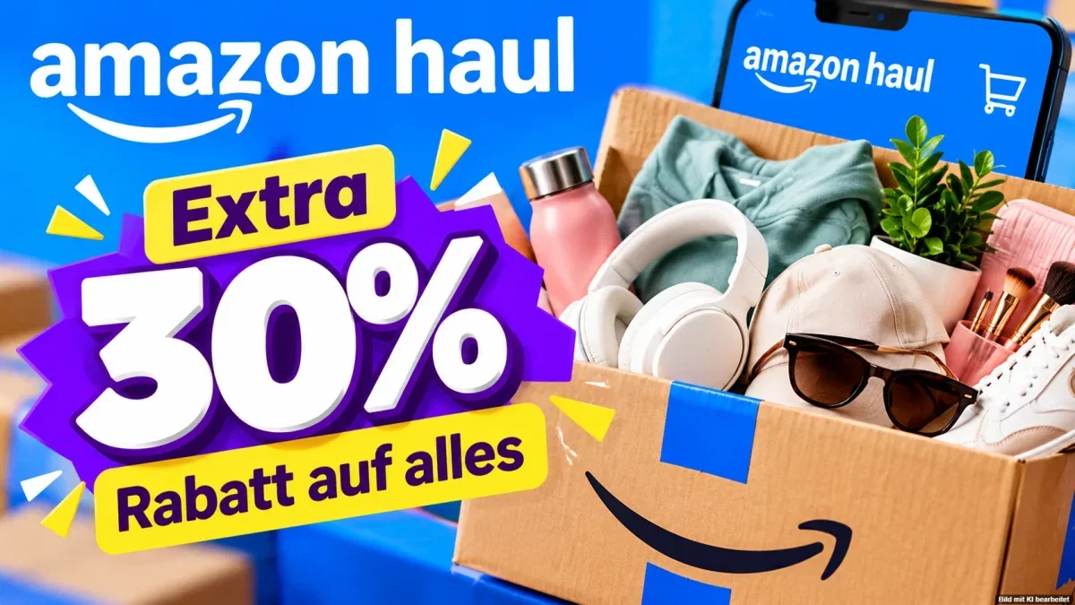 Amazon Haul: 30% Rabatt mit PRIME30 für Prime-Mitglieder