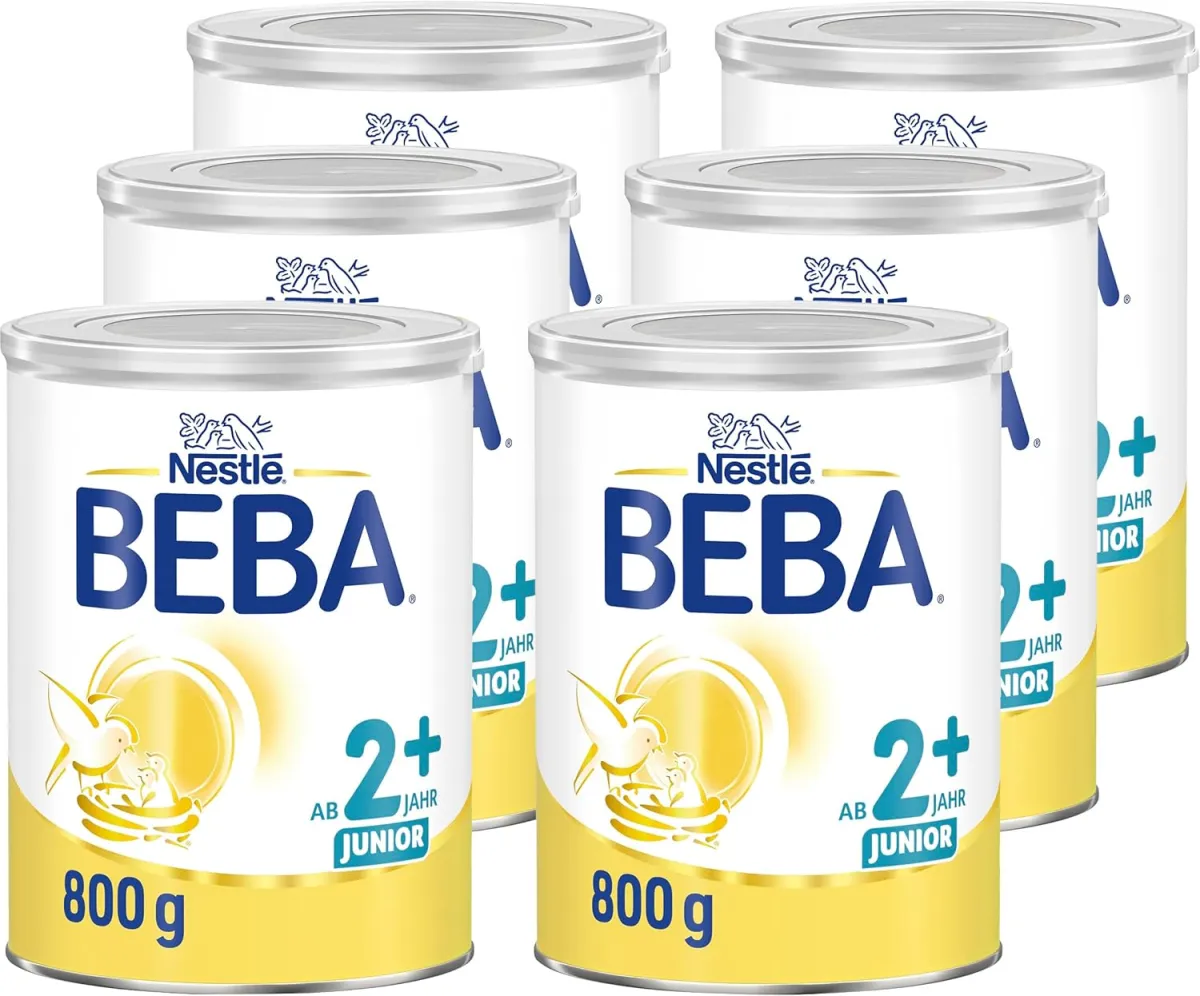 BEBA Junior 2 Milchgetraenk ab dem 2. Geburtstag Mit HMO Altersgerecht angepasster Proteingehalt Nur Laktose Ohne Palmoel Ohne Fischoel Kleinkindnahrung Baby Milchpulver 6er Pack BEBA Junior 2 Milchgetraenk ab dem 2. Geburtstag Mit HMO Altersgerecht angepasster Proteingehalt Nur Laktose Ohne Palmoel Ohne Fischoel Kleinkindnahrung Baby Milchpulver 6er Pack