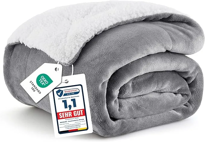 BEDSURE Kuscheldecke Warm Sherpa Wolldecke BEDSURE Kuscheldecke Warm Sherpa Wolldecke