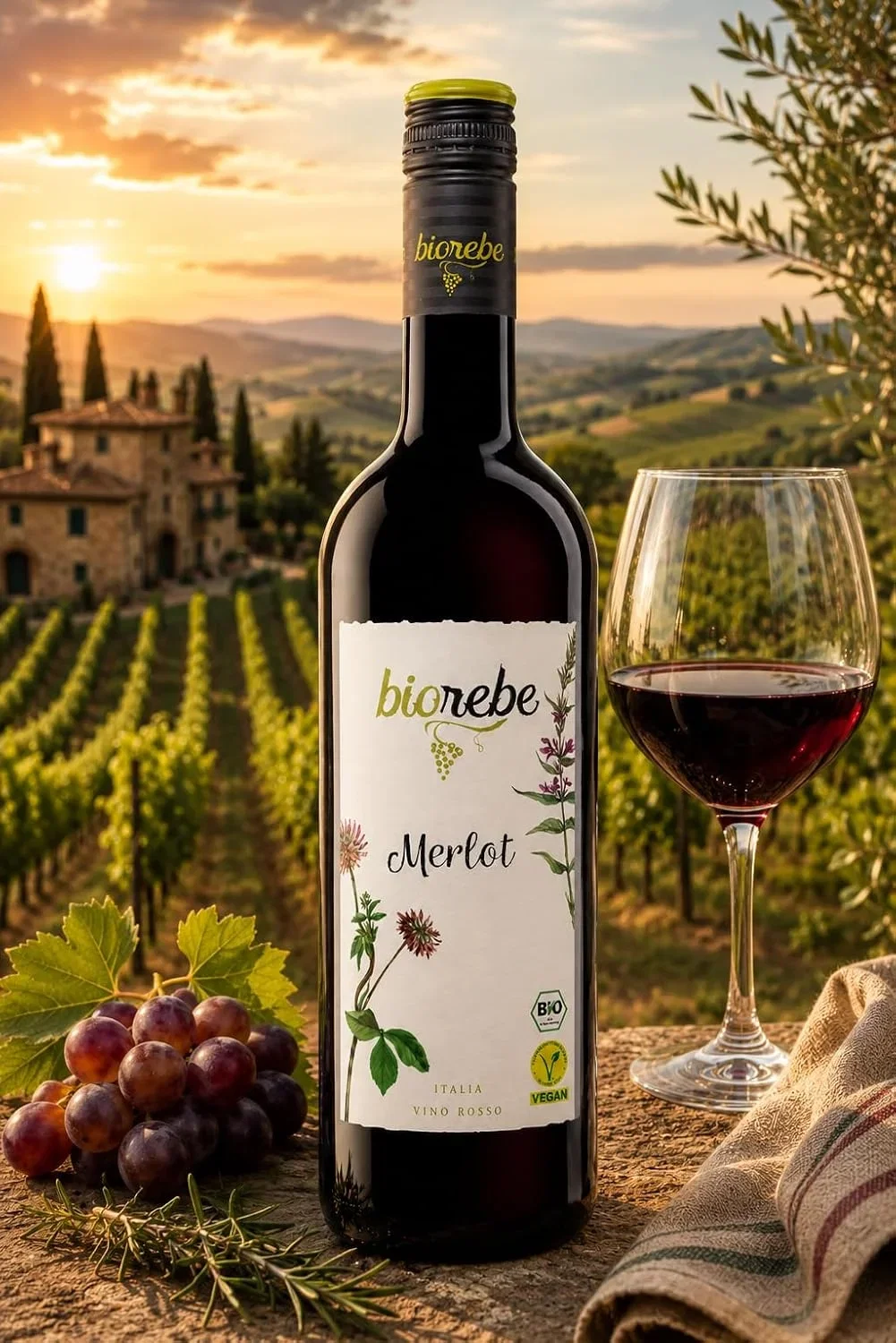 BIOrebe Merlot IGP Italien 6 x 075l B006Z3N0SU 3