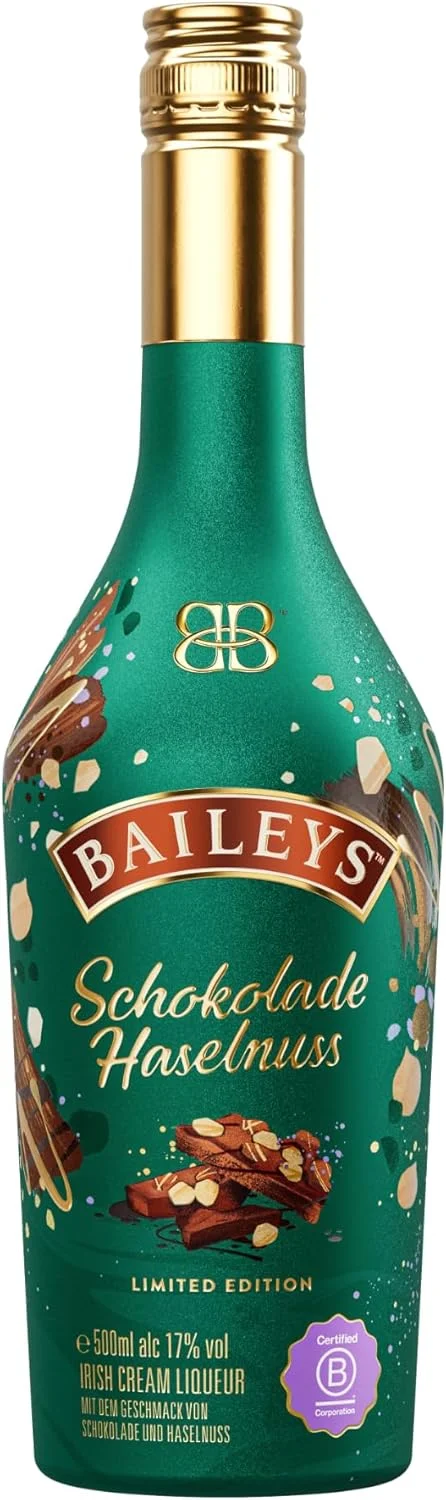 Baileys Schokolade Haselnuss Irish Cream Likör (17 % Vol., 500ml)