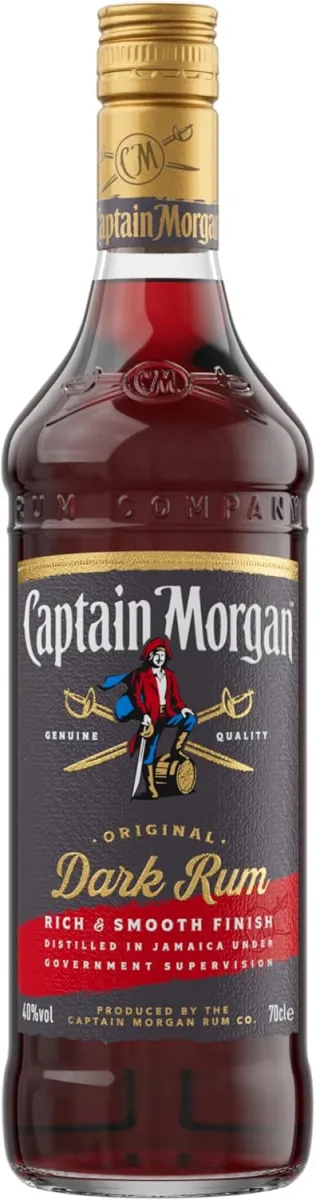 Captain Morgan Dark Rum dunkler kraeftiger Rum karibisches Flair fuer Cocktails Longdrinks 40 Captain Morgan Dark Rum dunkler kraeftiger Rum karibisches Flair fuer Cocktails Longdrinks 40