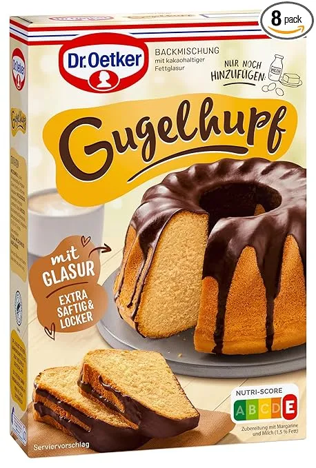 Dr. Oetker Gugelhupf Backmischung 8er Pack Dr. Oetker Gugelhupf Backmischung 8er Pack