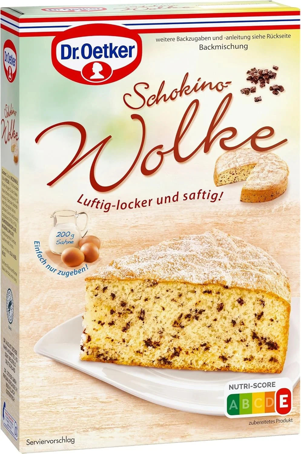 Dr. Oetker Schokino-Wolke Backmischung 4er Pack (4x485g)