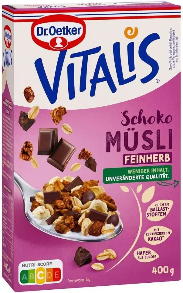 Dr. Oetker Vitalis Schoko-Müsli feinherb (6x400g)