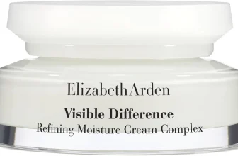 Weiße Cremetube mit schwarzer Schrift, Elizabeth Arden Visible Difference