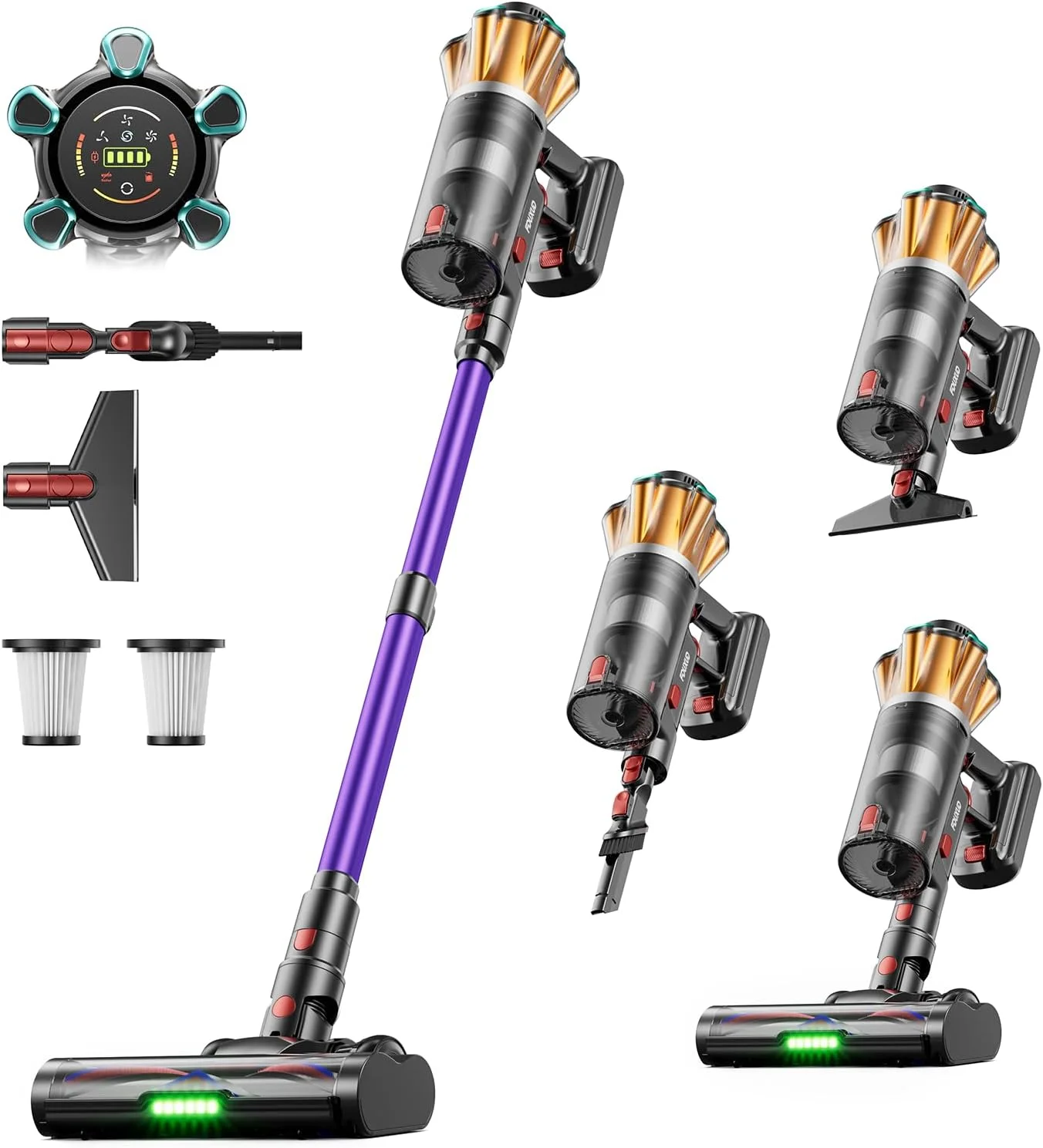 FDUXUD Akku Staubsauger (600W, 50000Pa, 70min)