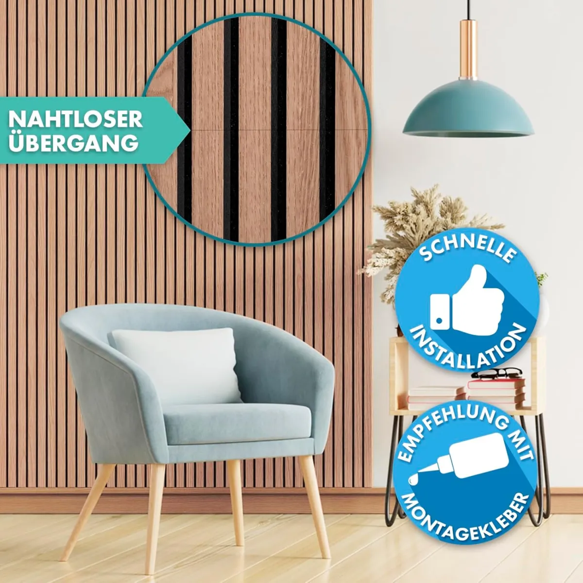 Floordirekt 3D Akustikpaneele 118 x 60 cm (3 Farben)