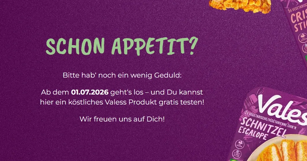 Valess Gratis testen – ab 1. Juli gibt es den Kaufpreis zurück