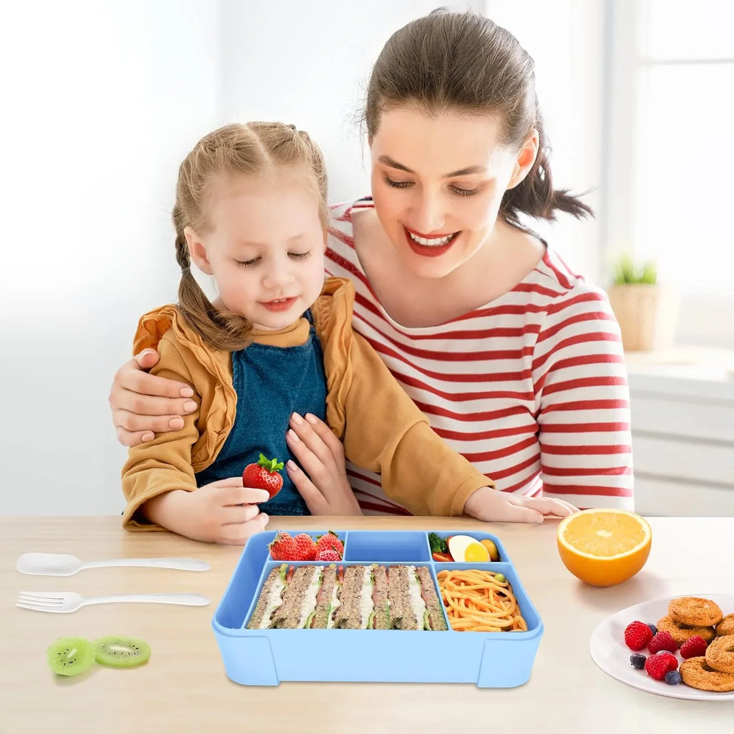 IJIAMY Brotdose Kinder mit Fächern Bento Box (14 Farben)